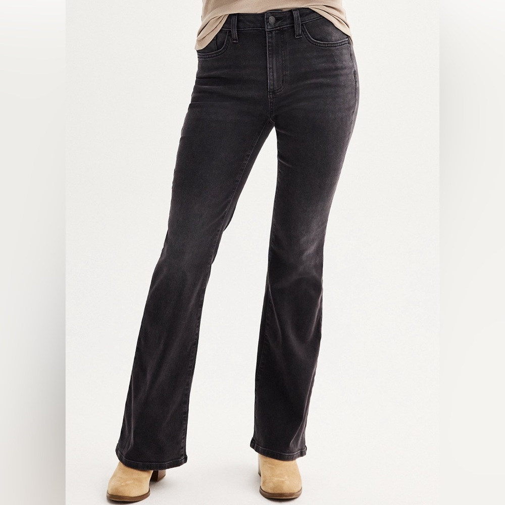 Sonoma Women’s black high waisted flare jeans size 14